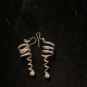 Fun swirling earrings